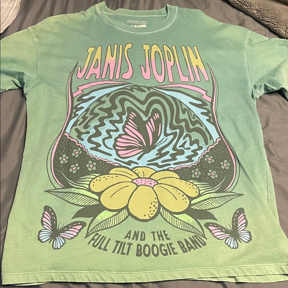 Janis Joplin Graphic Women’s  T-Shirt - Green